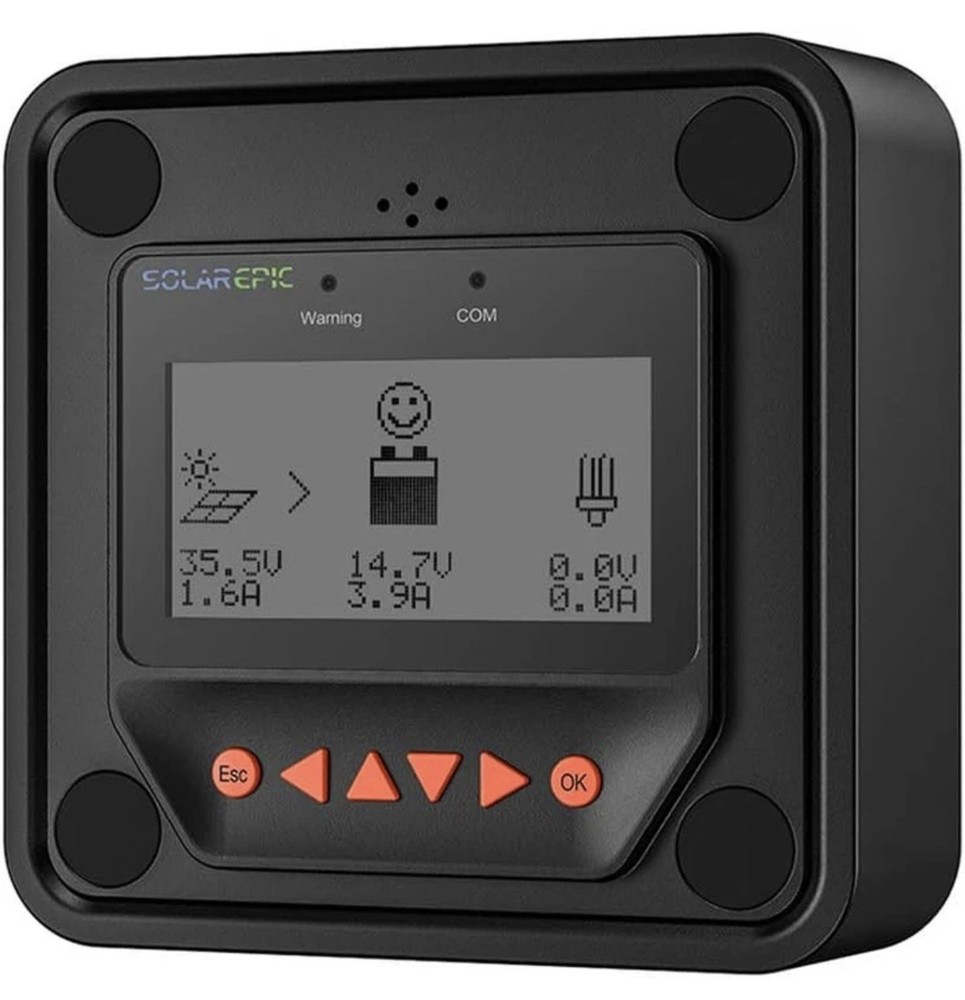 Epever MT50 Remote Meter LCD Display for Epever MPPT Solar Charge Controller...