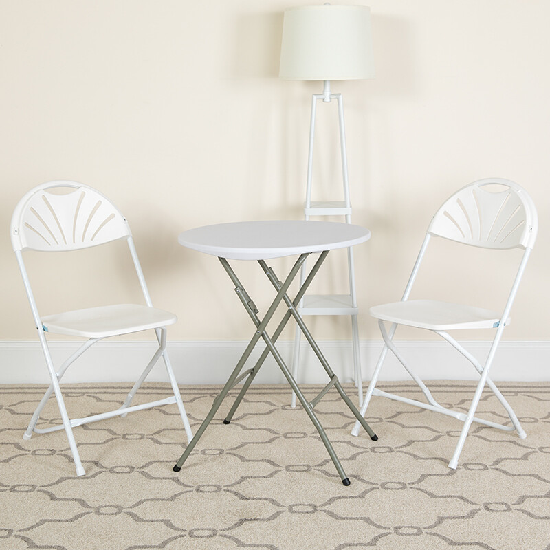 White Plastic Folding Chair