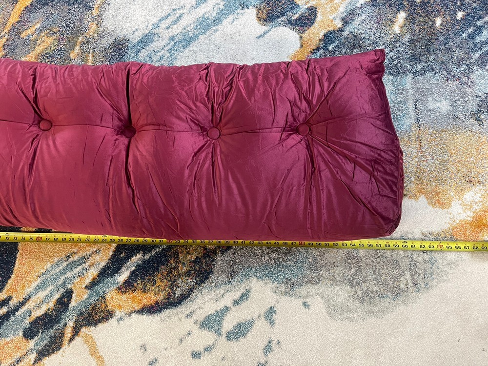 WOWMAX Soft Headboard Triangular Wedge Reading Pillow Daybed Backrest Cushion