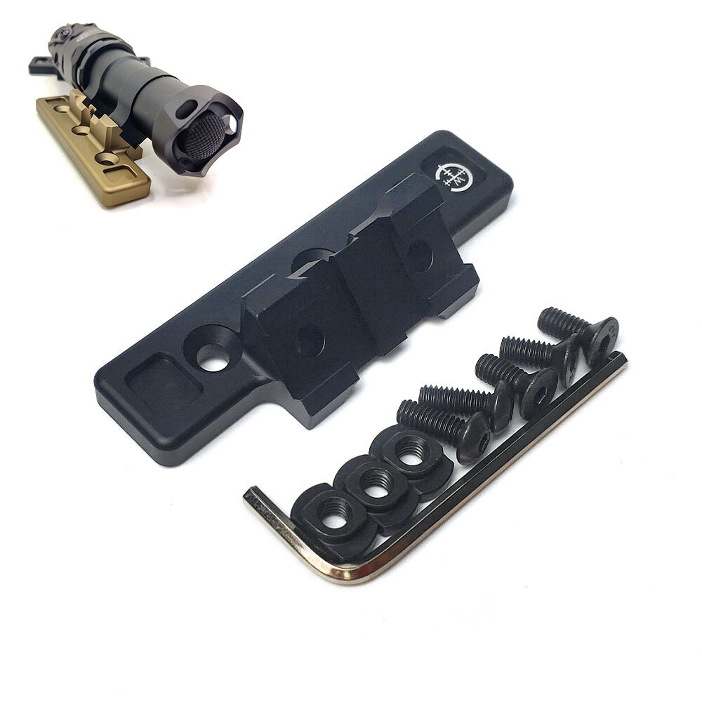 Offset Adaptive Light Mount MLOK KeyMod Rail Mounts for M300 M600 Flashlight