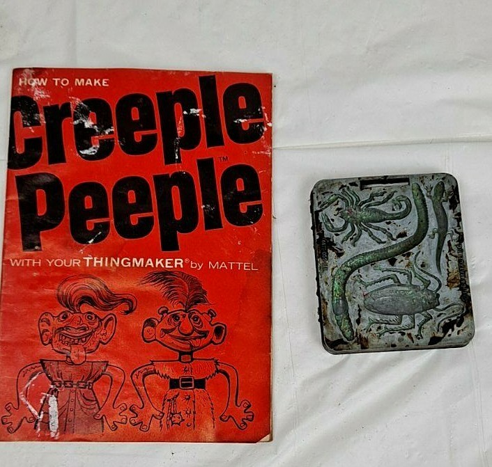 1965 Creepy People THINGMAKER Playset Instructions, and 1964 Bug Mold.