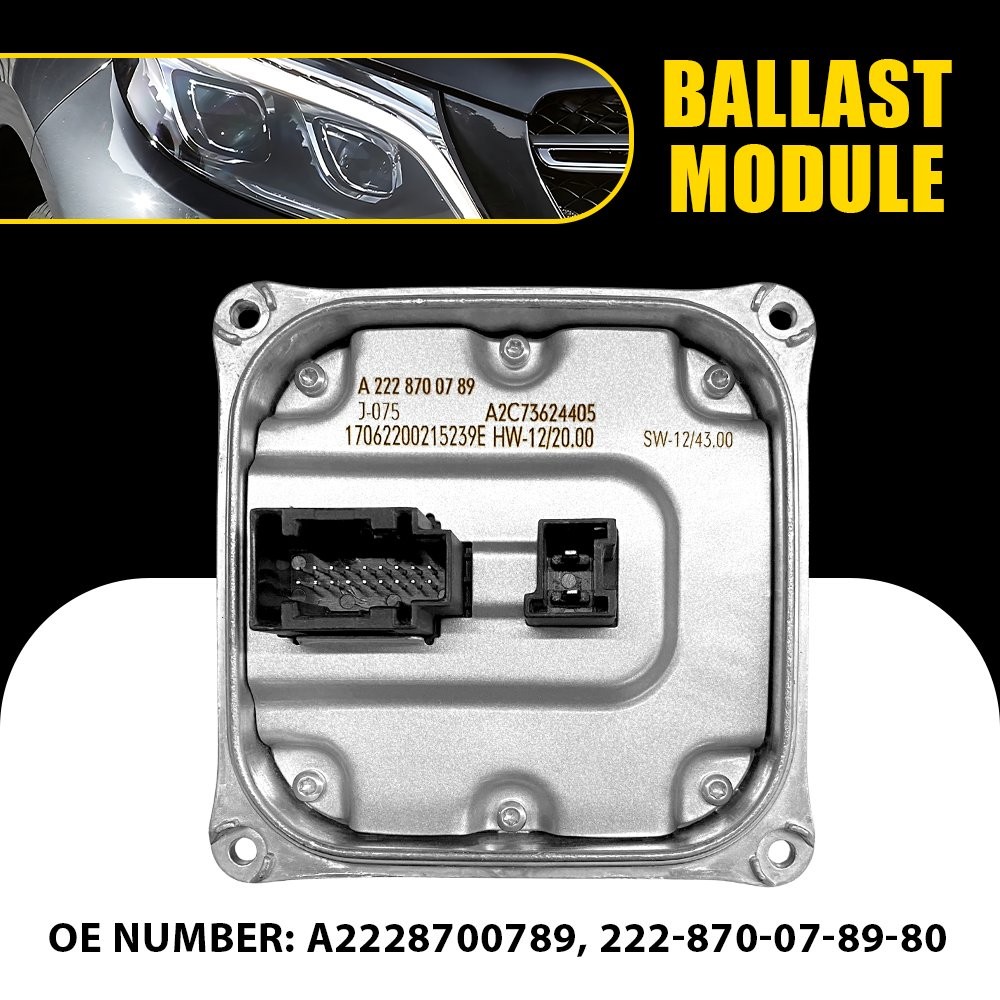 FOR MERCEDES GLE HEADLIGHT LED MODULE BALLAST RANGE CONTROL UNIT A2228700789