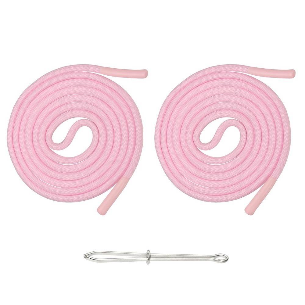 2pcs 53inch Drawstring Cords Hoodie String with Easy Threader Light Pink