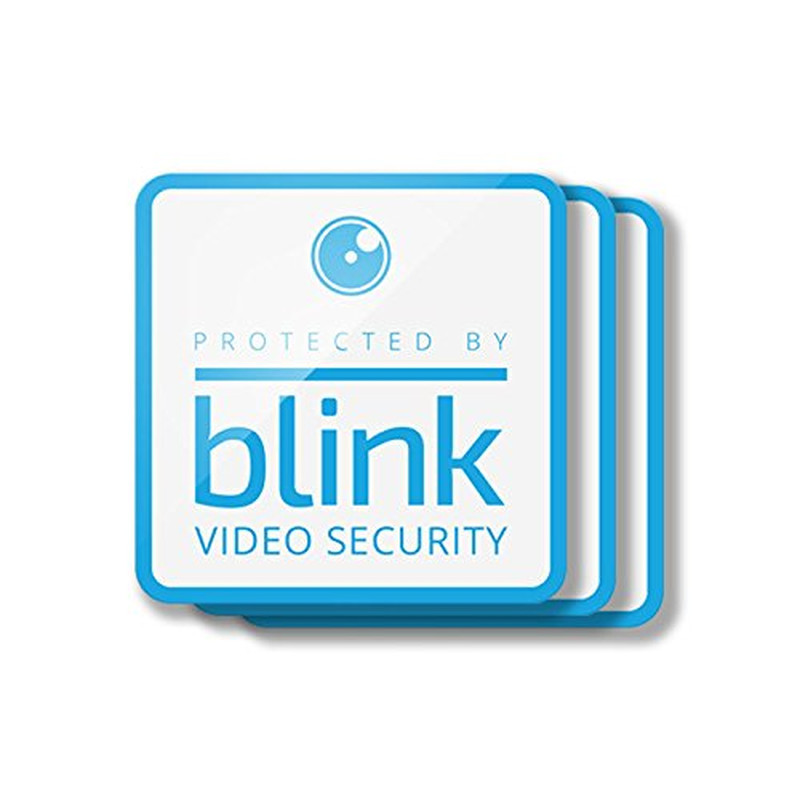 Protected by  Video Security Window Decals, Pack of 3