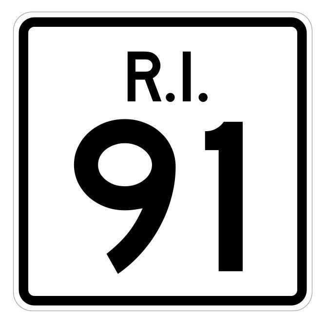 Rhode Island State Road 91 Sticker Decal