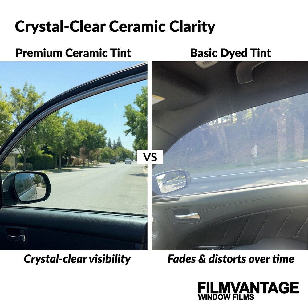 ALPINE CERAMIC PRECUT WINDOW TINT KIT FOR CHEVY 3500 CREW 88-00 SIDE + REAR