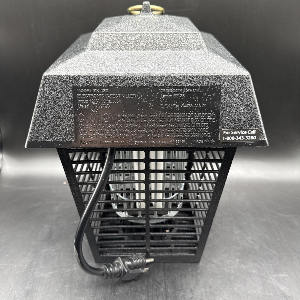 Flowtron BK-15D Electronic Insect Killer 1/2 Acre Coverage - Blue Bug Zapper
