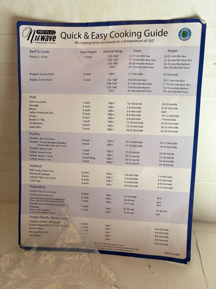 NUWAVE MODEL 20604 Convection Oven- Tested
