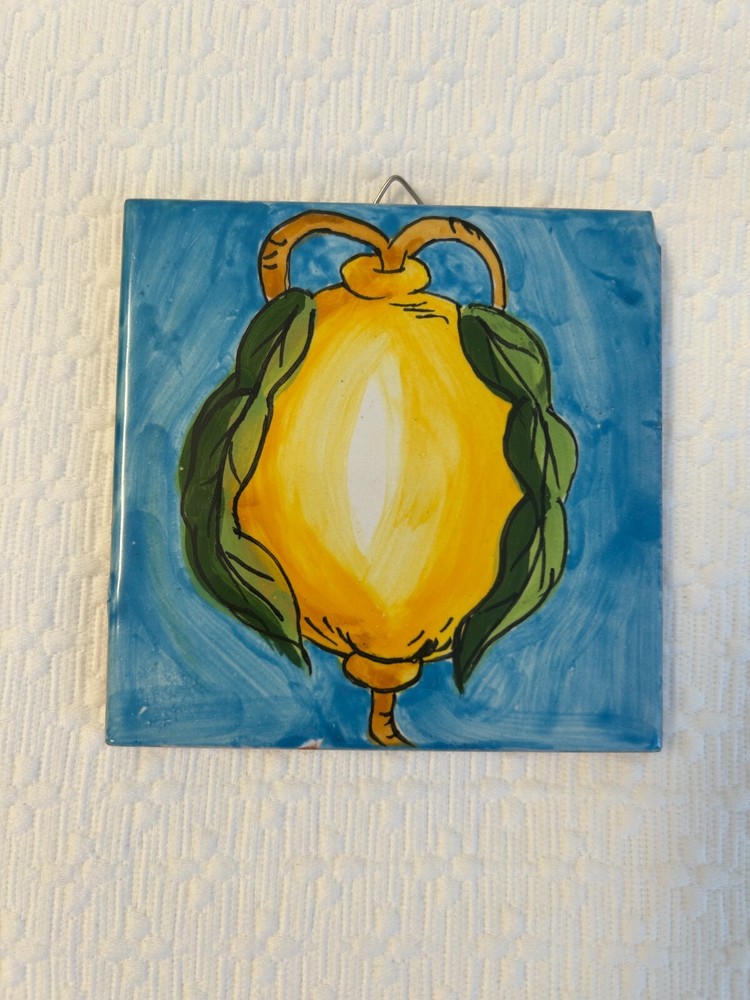 Decorative Ceramic Art Tile from Amalfi, Italy