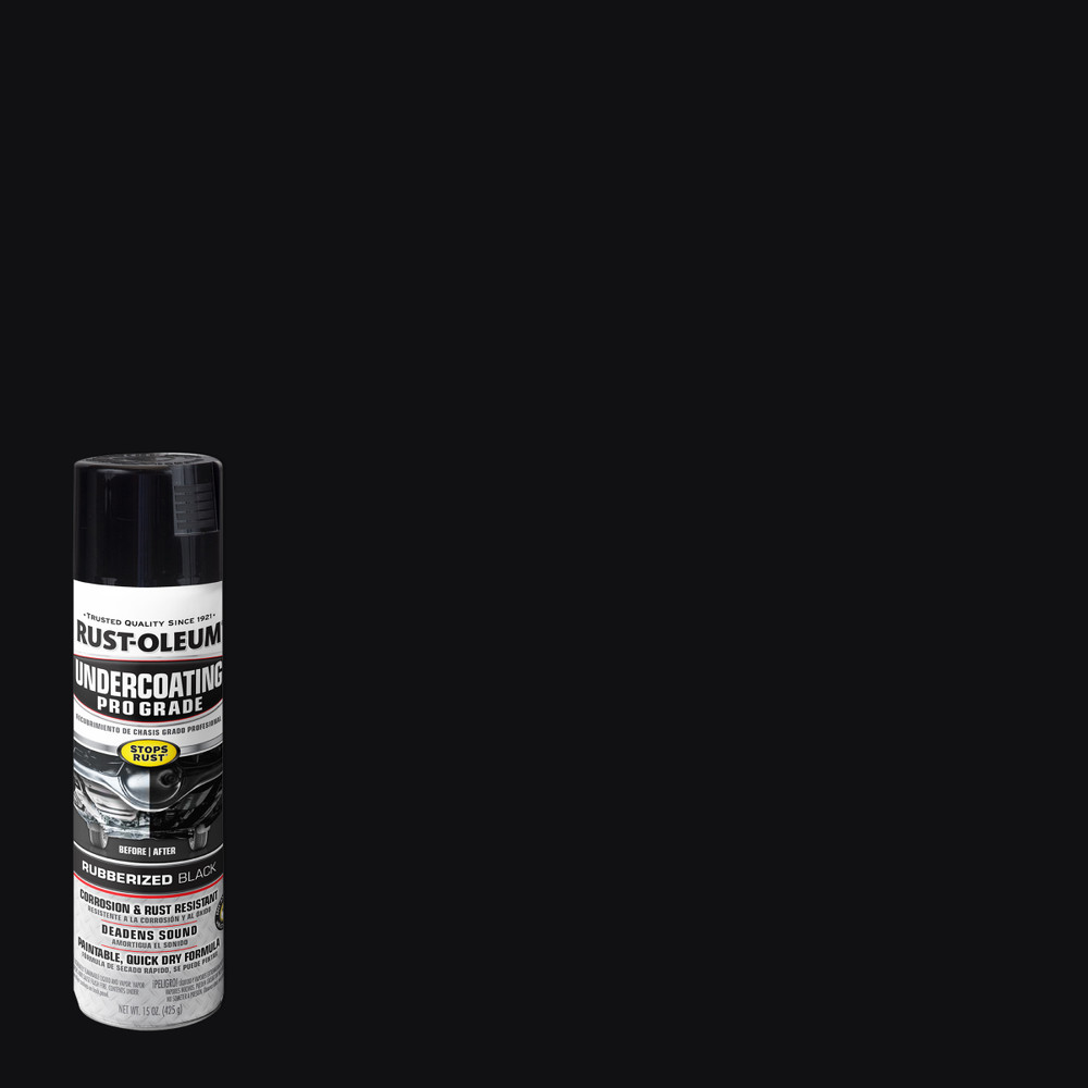 Rust-Oleum 248656 Professional Rubberized Undercoating Spray 15Oz Black (6 Pack)