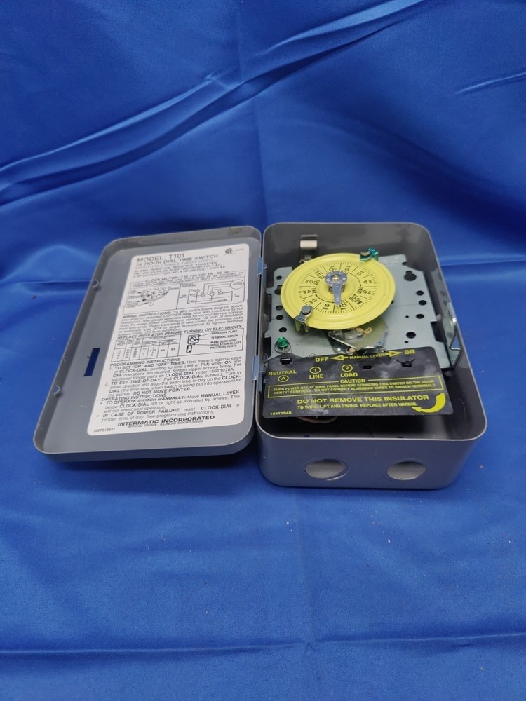 INTERMATIC T101 24 HOUR DIAL TIME SWITCH 40A USED