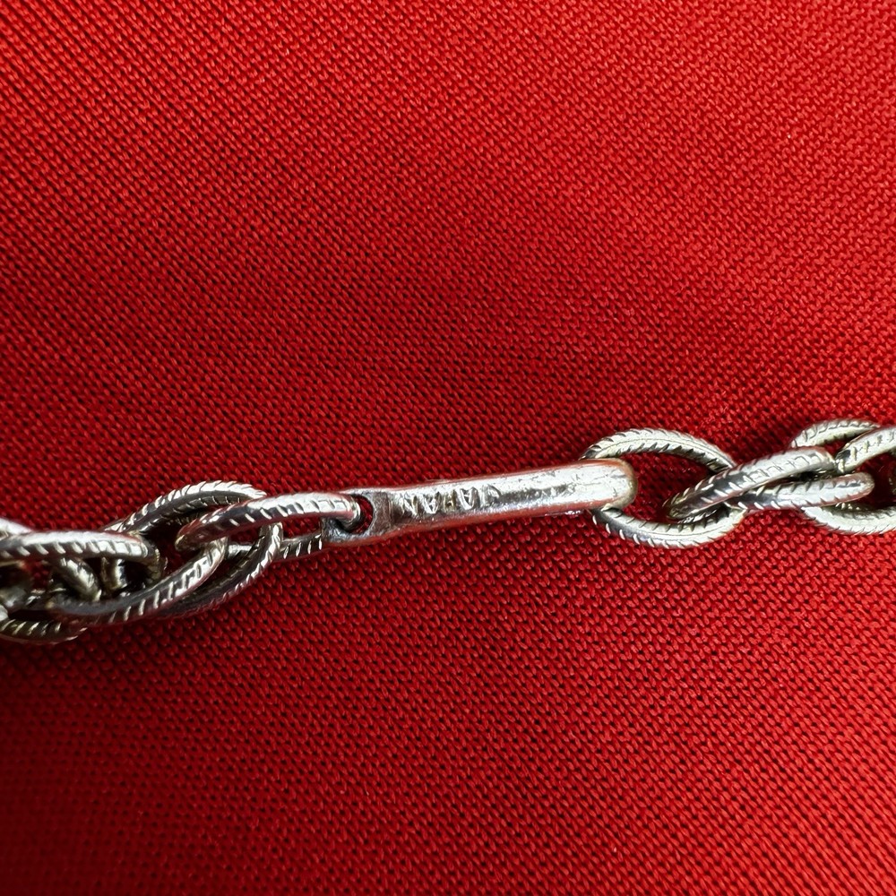 Vintage Gold Tone Rope Chain With Hook Clasp