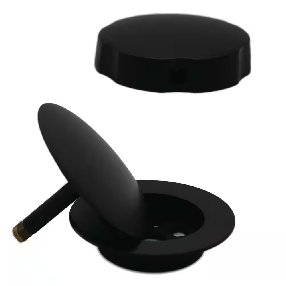 2-1/2 In. Replacement Drain and Handle for Cable Drive Drains, Matte Black