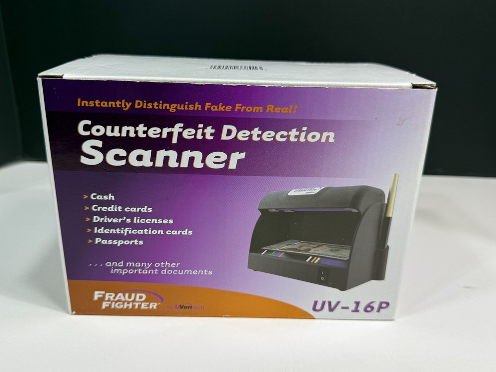 UVeritech UV-16P FRAUD FIGHTER Counterfeit Detection Scanner