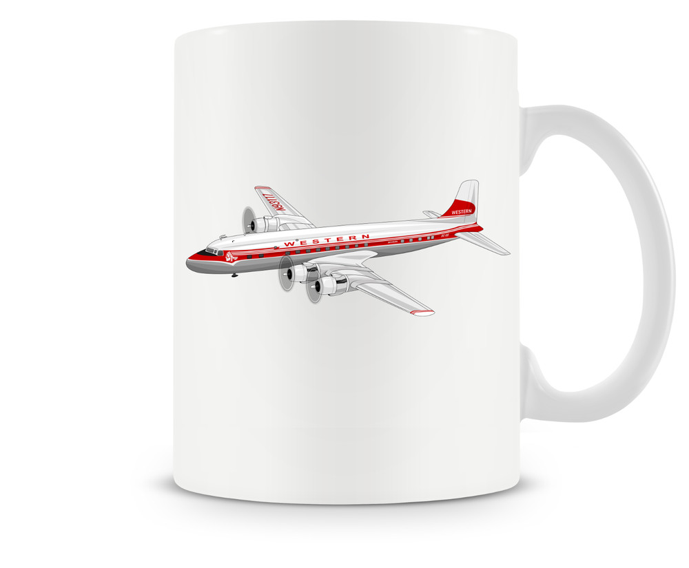 Western Airlines Douglas DC-6 Mug - 15oz.