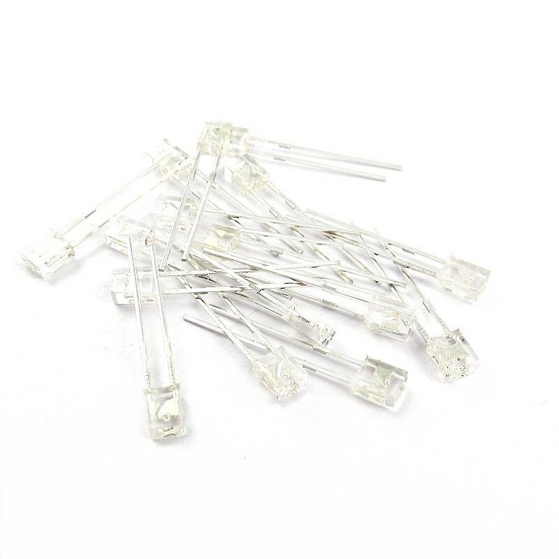 50pcs Blue 2*3*4mm Rectangular LEDs Lamp Emitting Diode