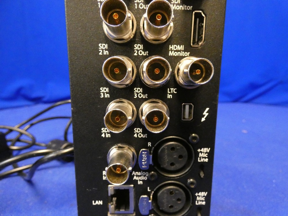 AJA Ki Pro Quad Solid State 4K Recorder w/4-Pin AJA External Power Supply
