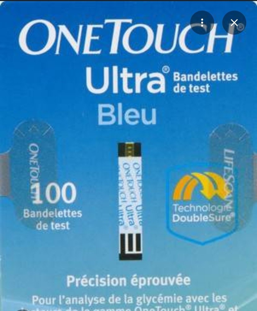 one touch ultra blue test strips 100 count 5 boxs.