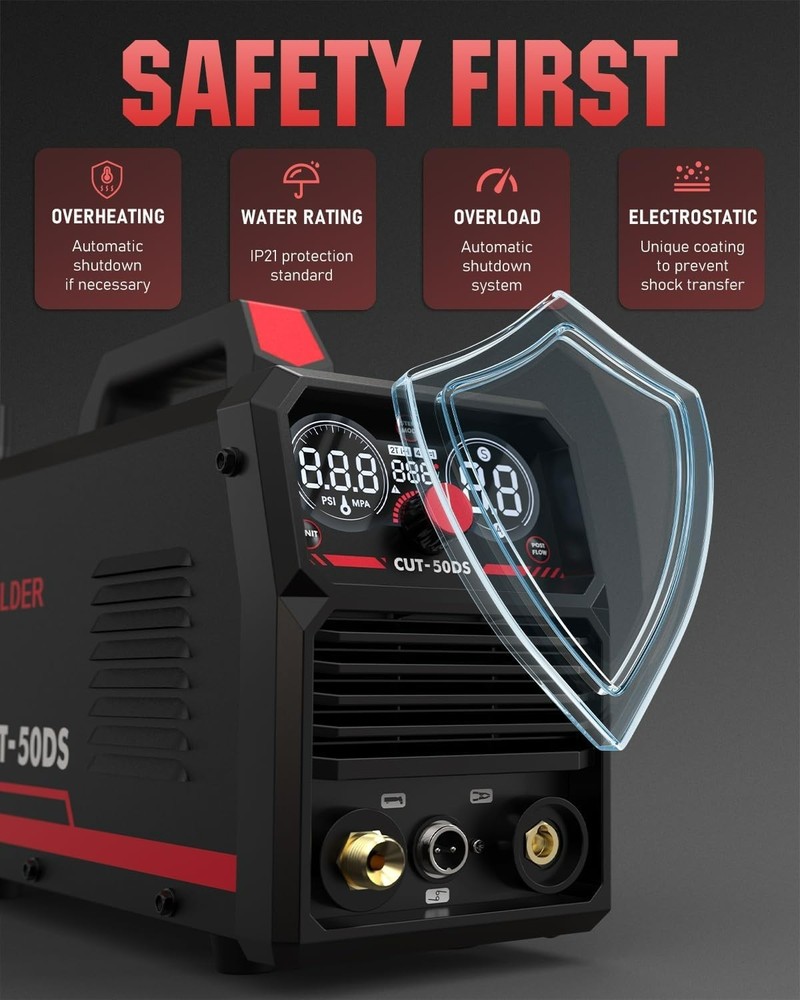 Professional YESWELDER Plasma Cutter with Air Filter, Lightweight & Efficient