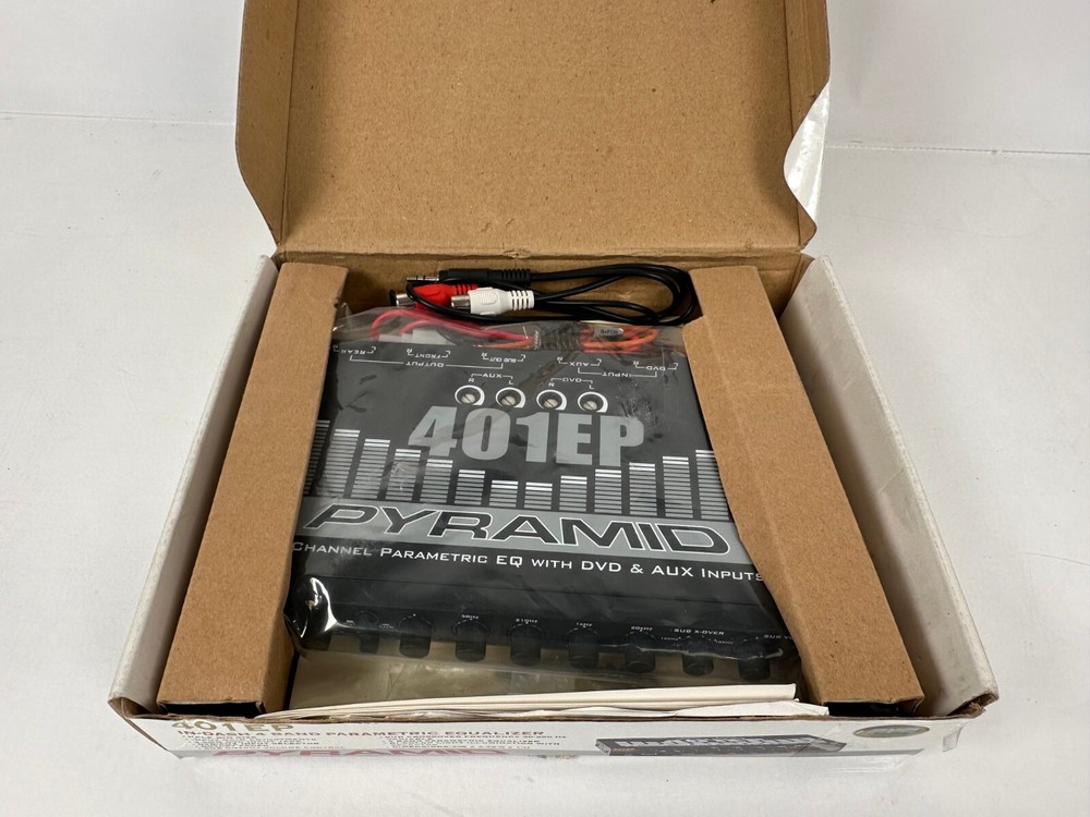 (NEW) Vintage Pyramid 401-EP In-Dash 4 Band Parametric Equalizer