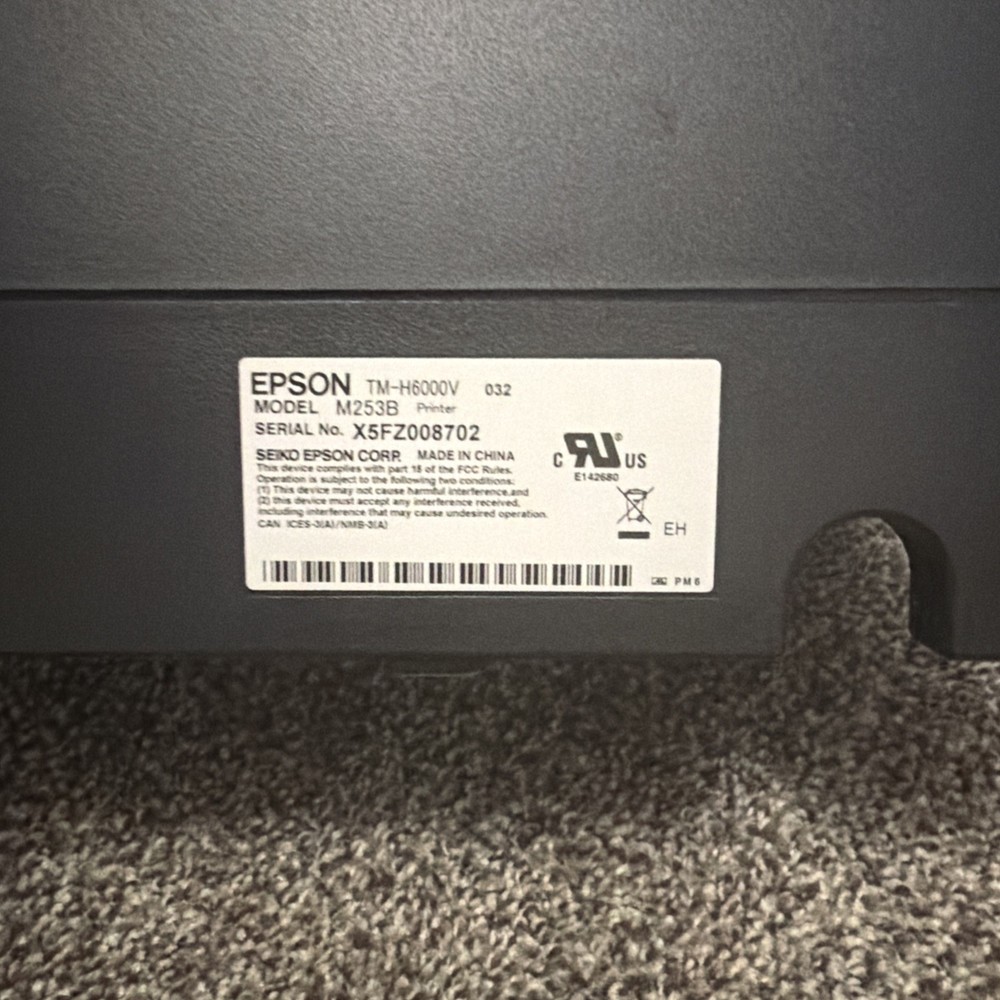 REFURBISHED Epson TM-H6000V Multi-function POS Receipt Printer USB LAN Serial