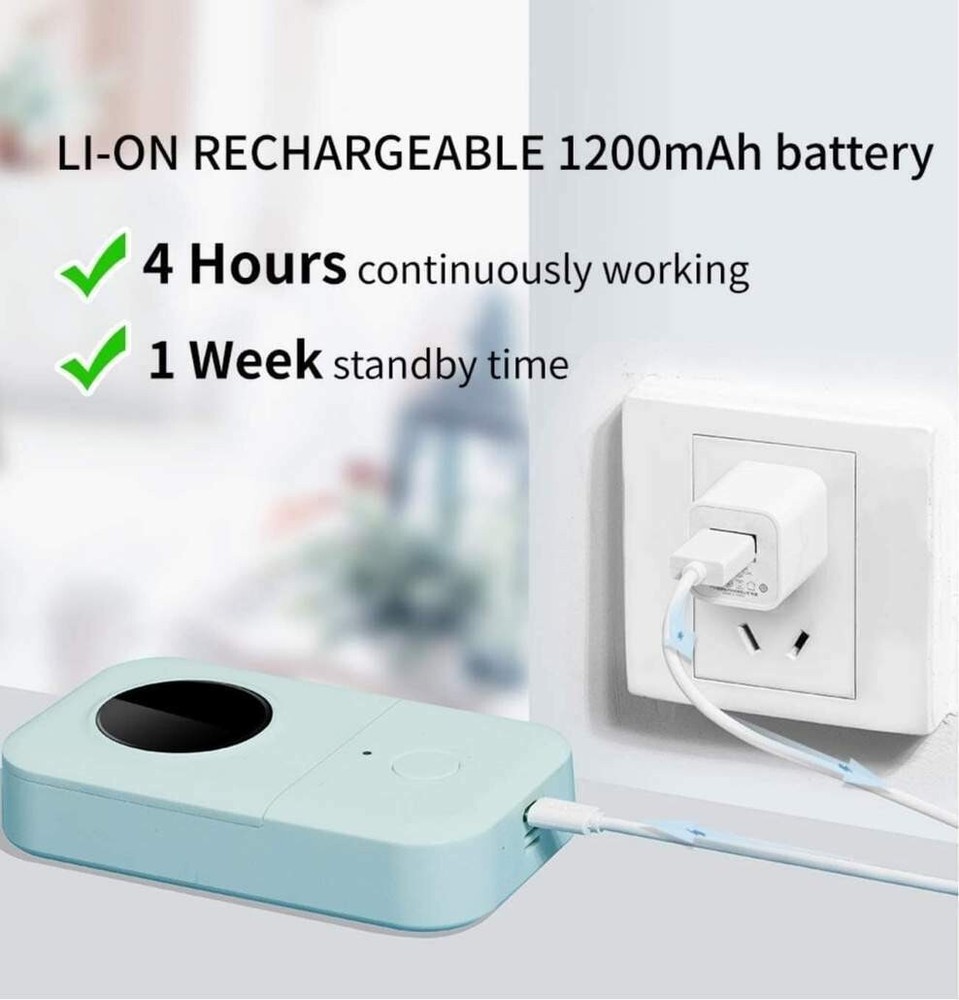 Phomemo D30 Label Maker Machine, Portable Bluetooth Mini Label Printer Handheld