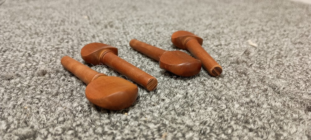 LC PGVSB Violin Tuning Peg Set (4)-Boxwood : 4/4