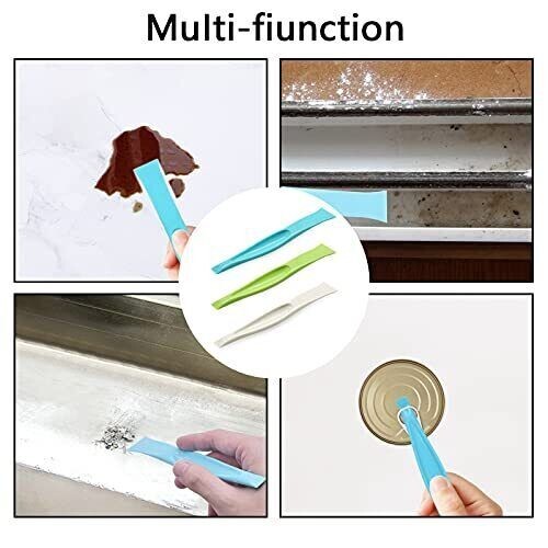 Plastic Scraper Tool Carbon Fiber Multi-Purpose Scraper Non-Scratch 6PC Pack