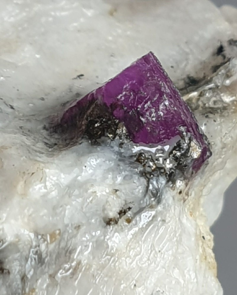 100 Gram Attractive Unique Structure Natural Ruby Specimen With Matrix Albite