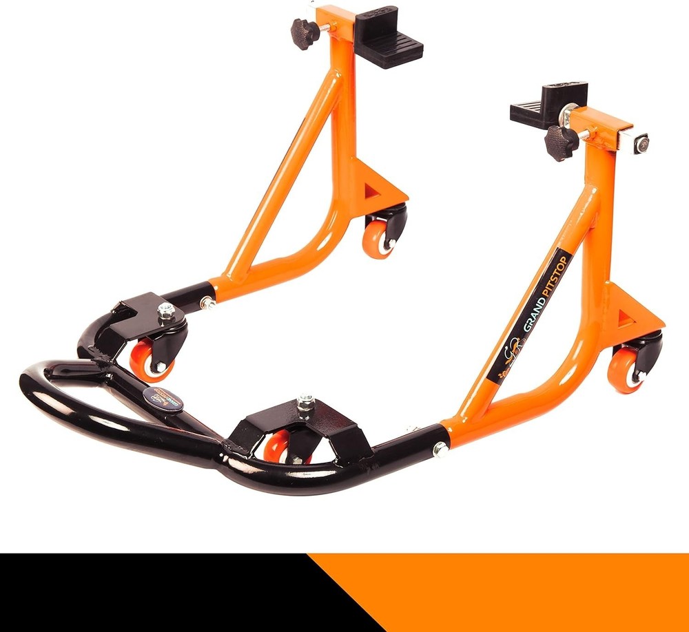 Universal Motorcycle Paddock Stand - Adjustable, Heavy-Duty, 500 lbs Capacity