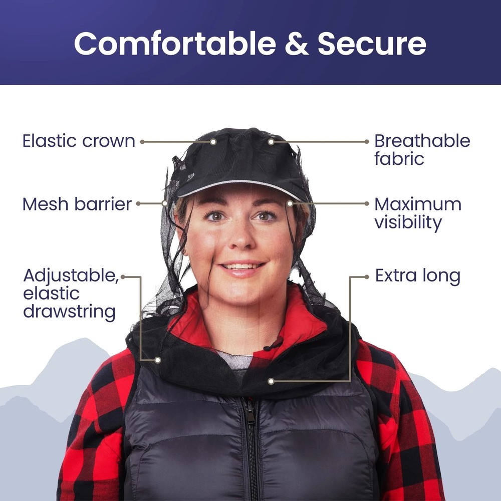 Mosquito Head Net – Ultra-Fine Bug Protection for Maximum Coverage