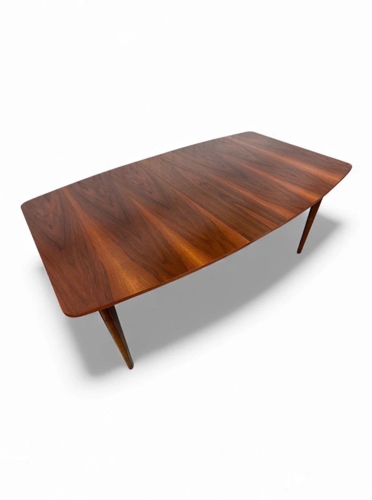 Mid-Century Modern Walnut Dining Table W/1 LEAF  - REFINISHED