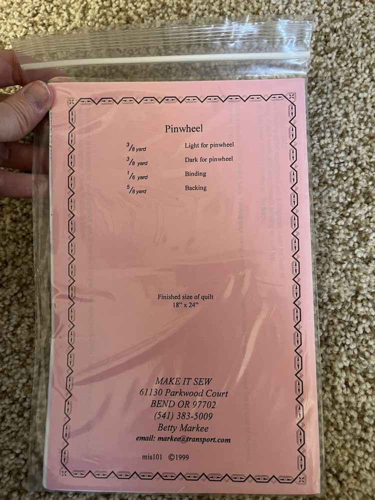 Quilts For Dolls Pinwheel Make It Sew Pattern