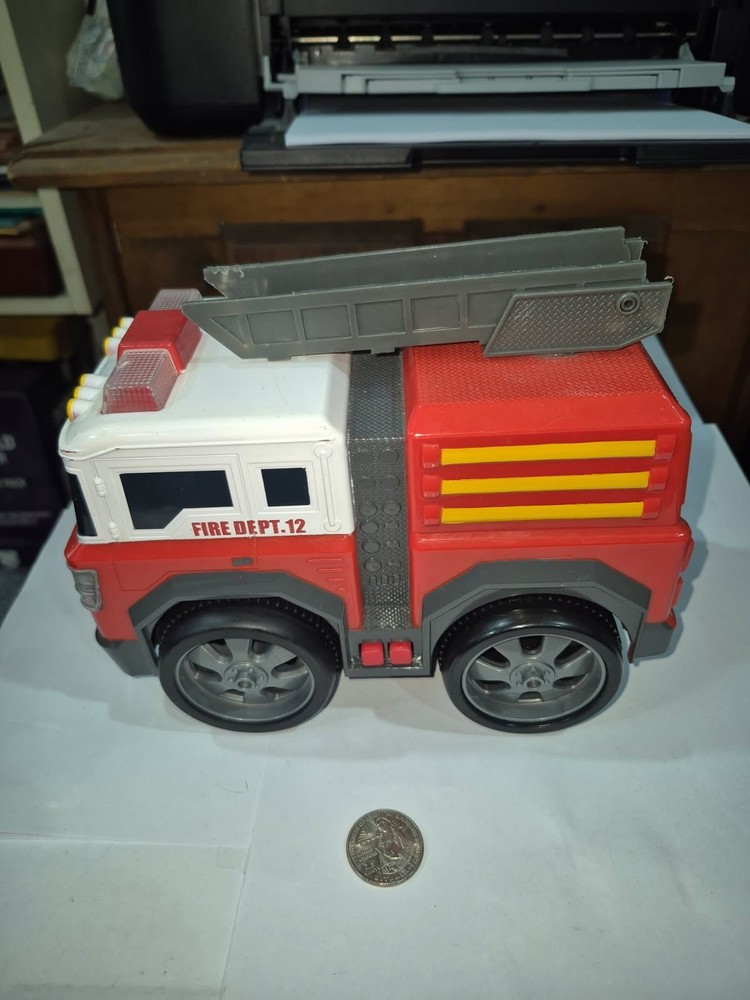 Kid Galaxy Red Pull Back Fire Truck OT5