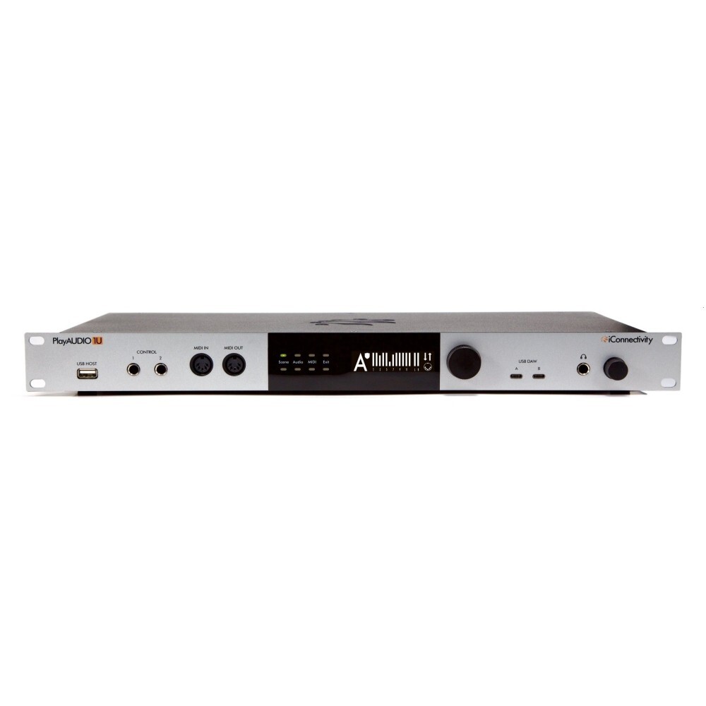 iCONNECTIVITY PLAYAUDIO1U Rackmount Live Pro MIDI/Ethernet/USB Audio Interface