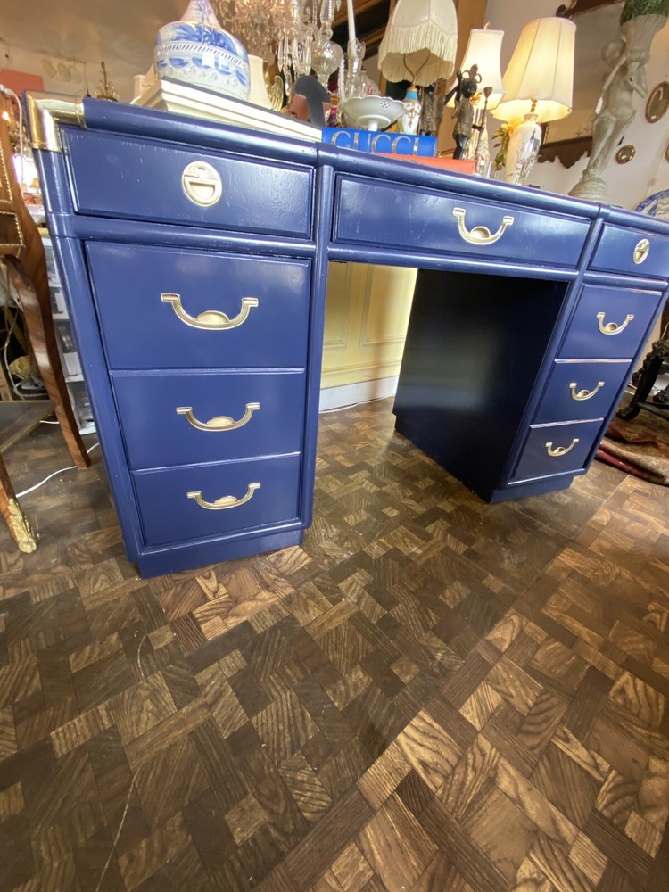 Drexel Campaign Desk Custom Lacquered