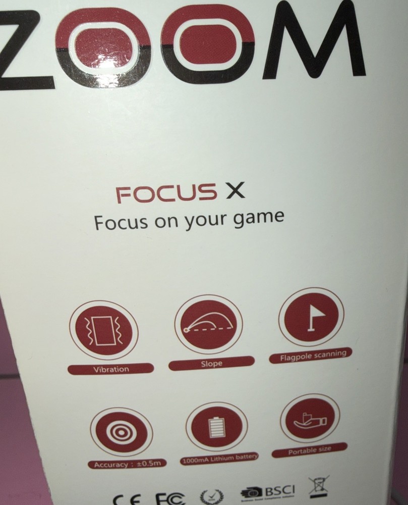 ZOOM Focus X Golf Range Finder Rechargeable