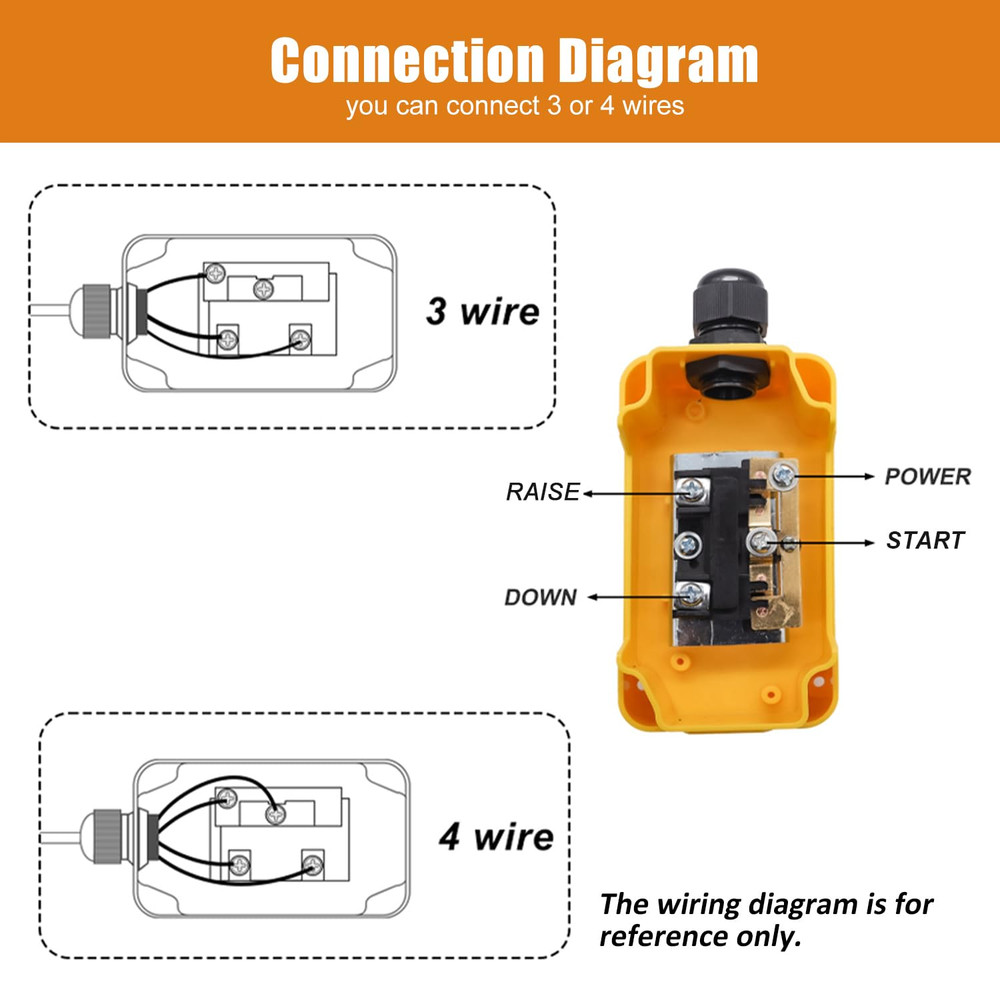 Dump Trailer Remote Control Switch 12V DC up down Control Switch Single Double A