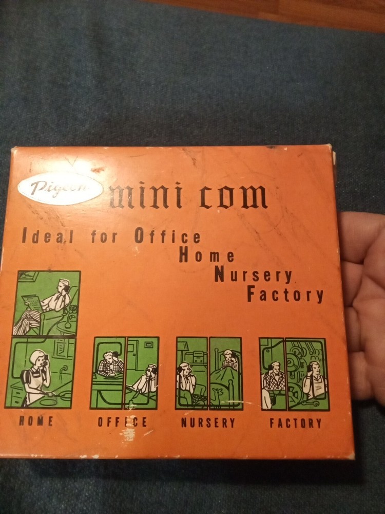 Vintage Pigeon Mini Com Transisterized Intercom, Untested