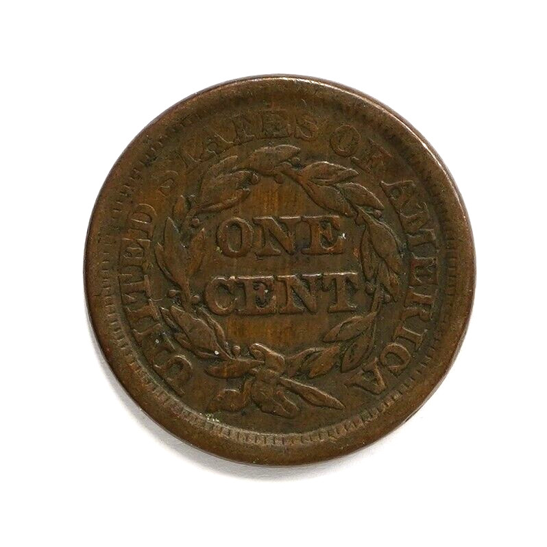 1853 Braided Hair Large Cent