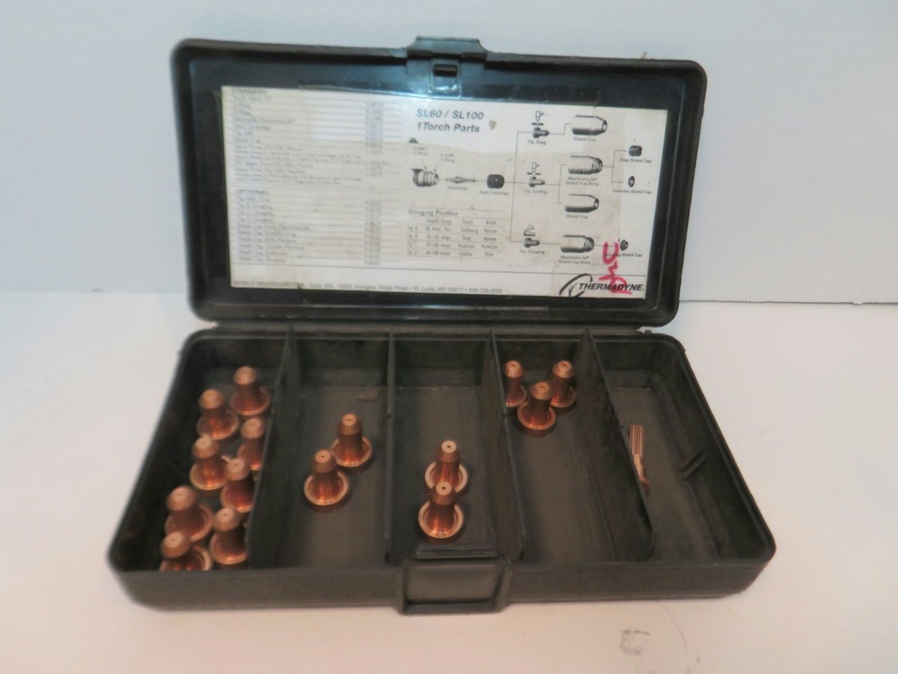 Thermal Dynamics Genuine TD Plasma Torch Cutter Tips 15 Assorted & 1 Electrode