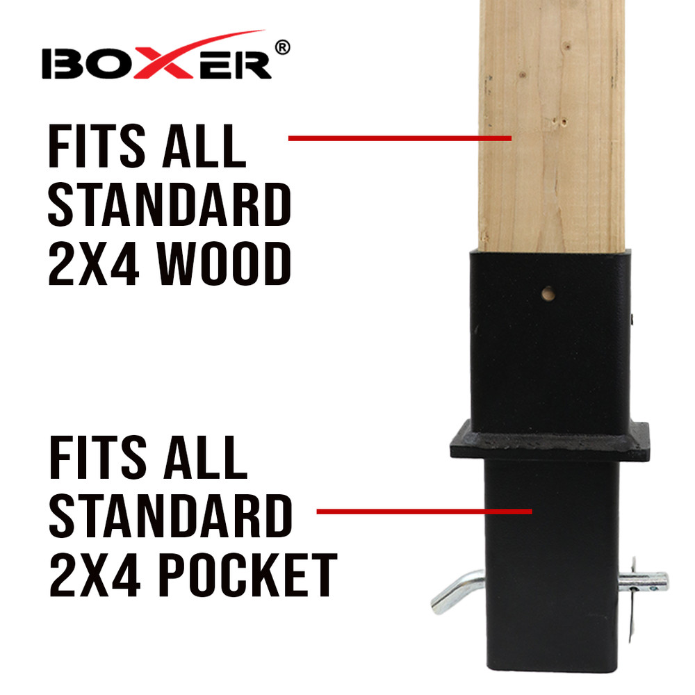 Heavy Duty 6 Pack Trailer Adjustable Stake Pocket 2x4 - Wood Stakes DIY