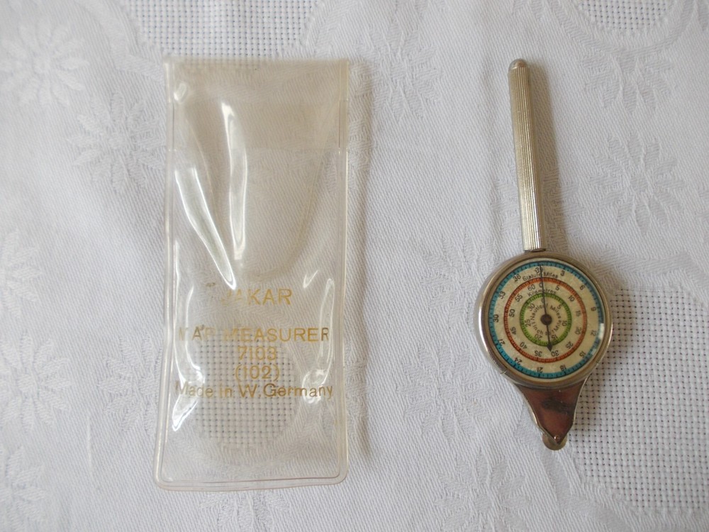 Vintage Post War Jakar Map Measurer