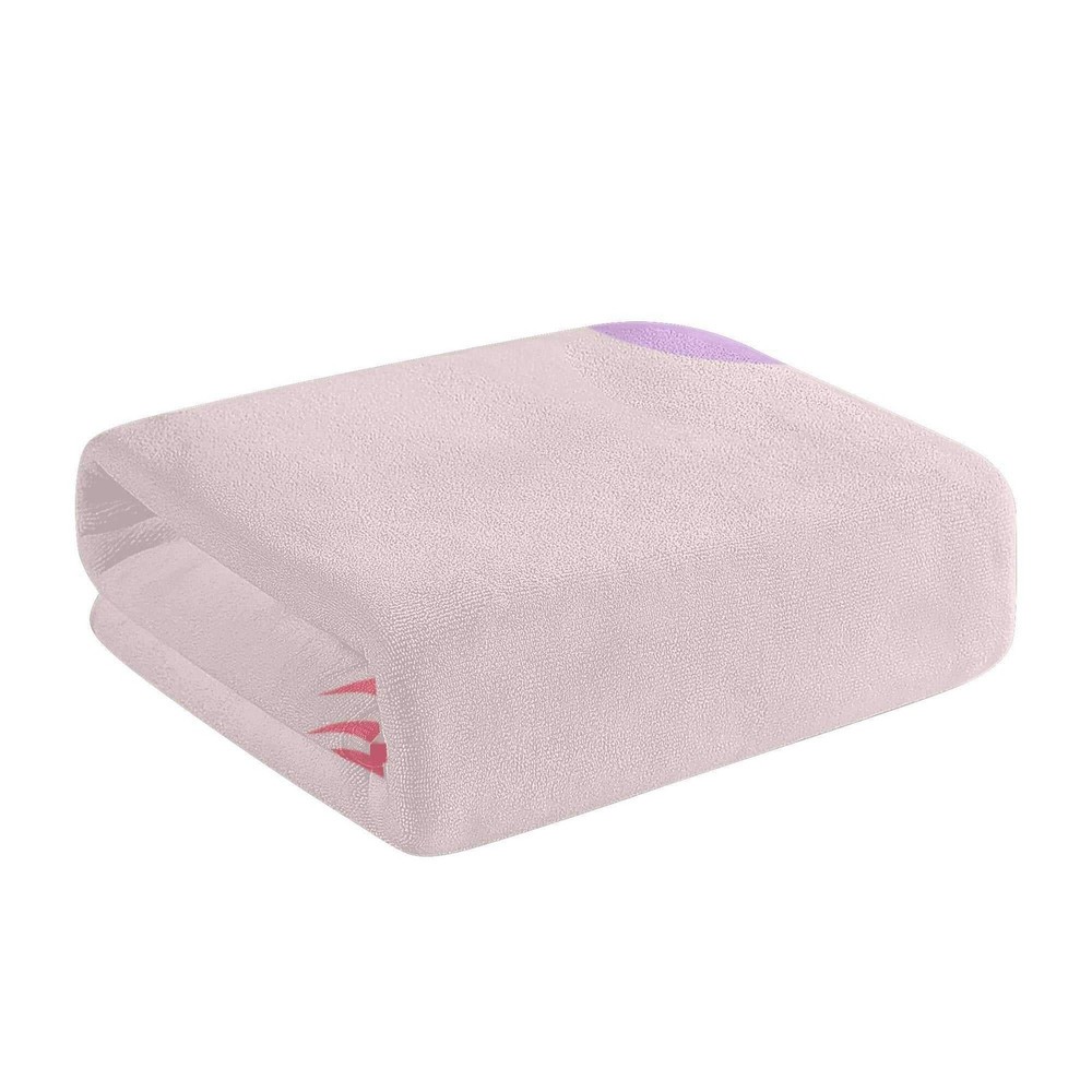 Mr Shit - Bath / Beach Towel - Pink Floral Pattern