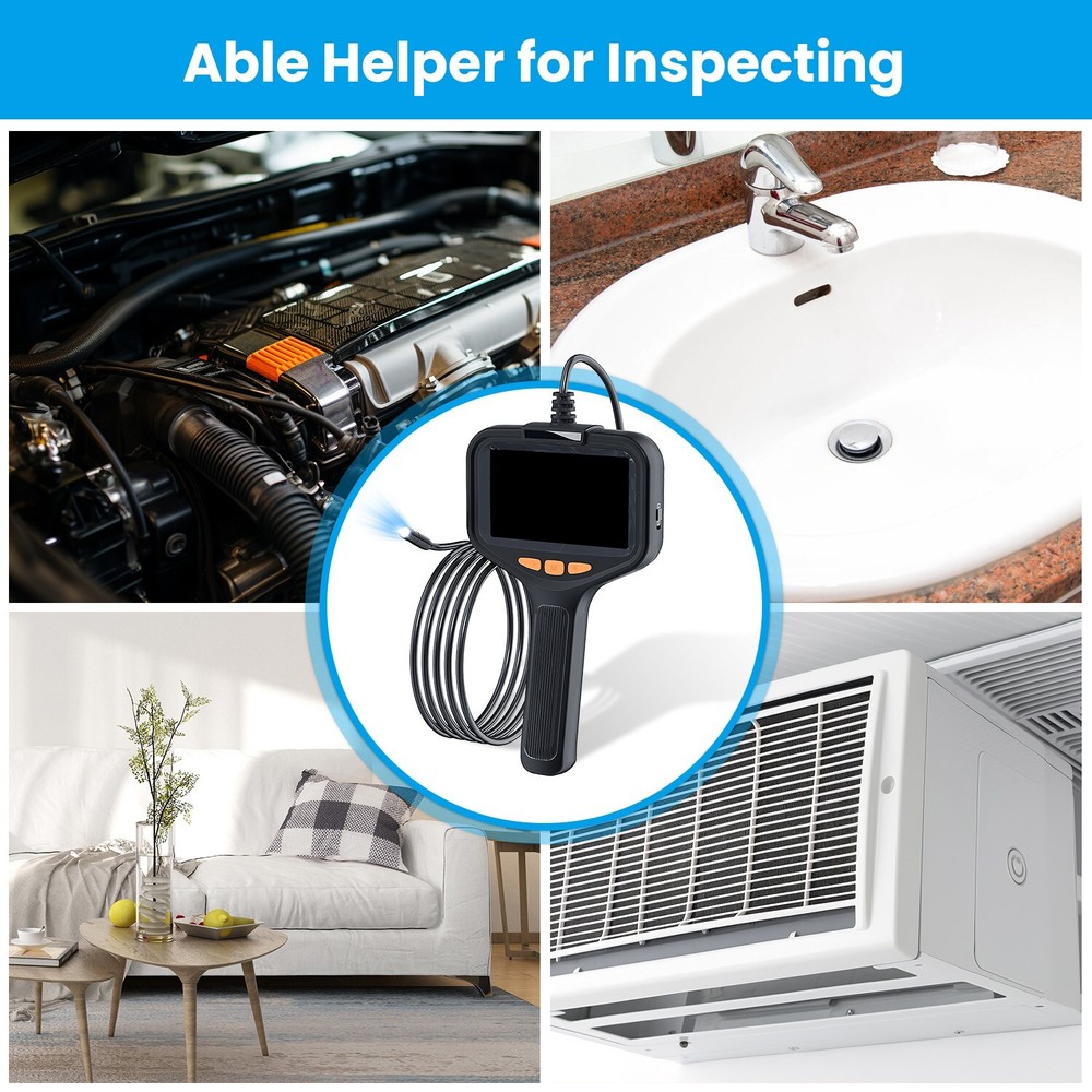 Inspection Camera Articulating Borescope Endoscope Camera for Plumbing Tool