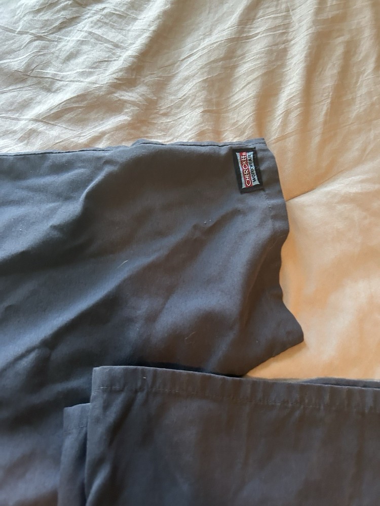 Unisex Cherokee Workwear Solid Charcoal Scrub Set Size Medium?