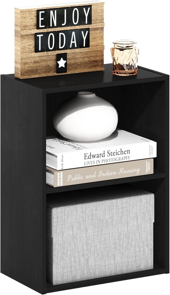 Luder Bookcase / Book / Storage Blackwood 2-Tier