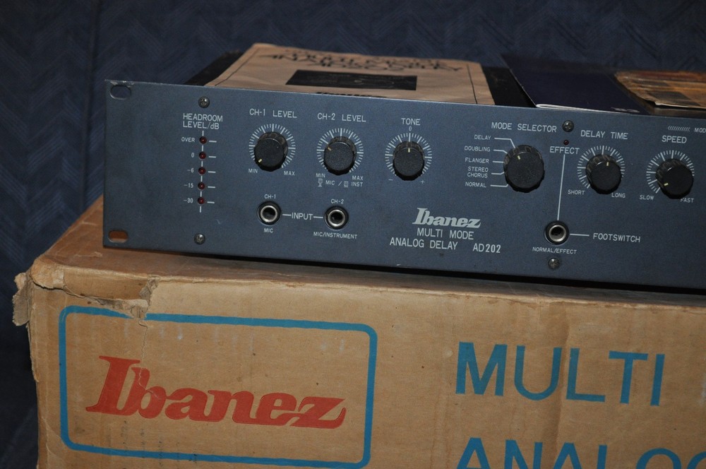 IBANEZ Multi Mode Analog Delay Phase Shift AD202 Rack Mount Studio Gear Manual