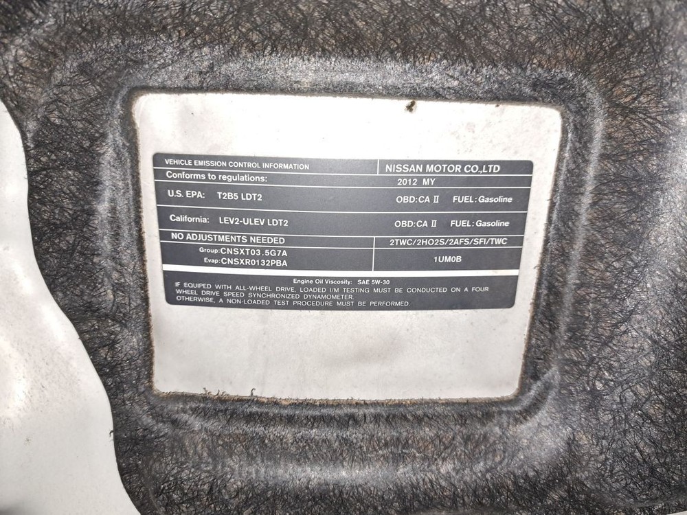 Rear 2012 Murano Amplifier Sku#4218799