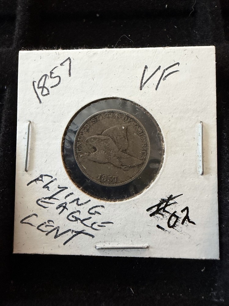 1857 1C Flying Eagle Cent Coin